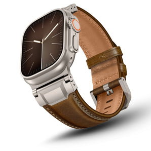 BandStil – Echtleder Apple Watch Armband Rom für Ultra & Series 4–11