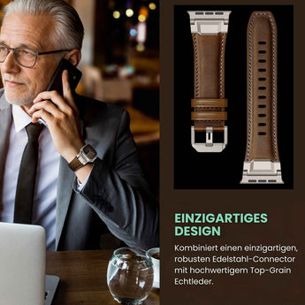 BandStil Apple Watch Lederarmband "Rom" – Ultra & Series 1 - 11 - Bandstil