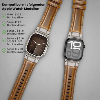 BandStil Apple Watch Lederarmband "Rom" – Ultra & Series 1 - 11 - Bandstil