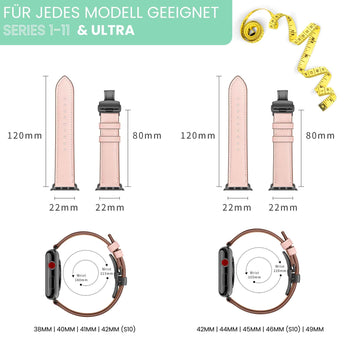 BandStil Apple Watch Lederarmband "Venedig" - Bandstil