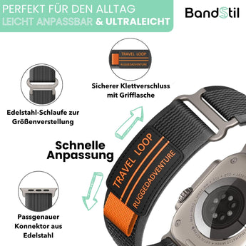 BandStil Apple Watch Nylon Armband "Denver" - Bandstil