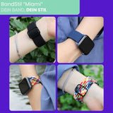 BandStil Apple Watch Nylonarmband "Miami" – Geflochten & Hautfreundlich - Bandstil