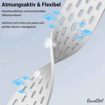 BandStil Apple Watch Silikonarmband "Brisbane" - Bandstil