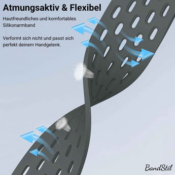 BandStil Apple Watch Silikonarmband "Brisbane" - Bandstil