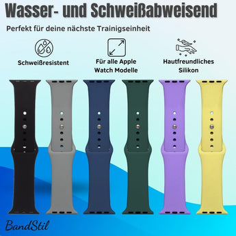 BandStil Apple Watch Silikonarmband "Perth" - Bandstil