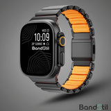 BandStil Apple Watch Titan - Hybrid Gliederarmband "Porto" mit Magnetverschluss - Bandstil