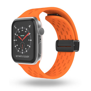 BandStil Silikonarmband 'Brisbane' für Apple Watch in Orange
