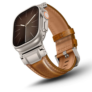 BandStil – Echtleder Apple Watch Armband Rom für Ultra & Series 4–11