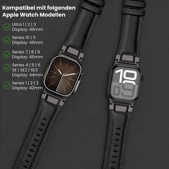 BandStil Apple Watch Lederarmband "Rom" – Ultra & Series 1 - 11 - Bandstil