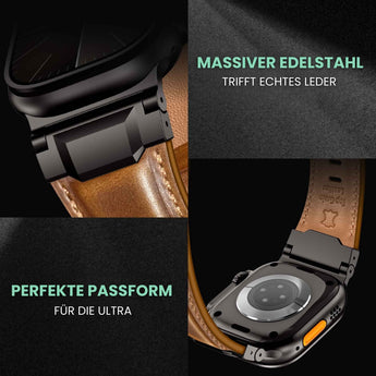 BandStil Apple Watch Lederarmband "Rom" – Ultra & Series 1 - 11 - Bandstil