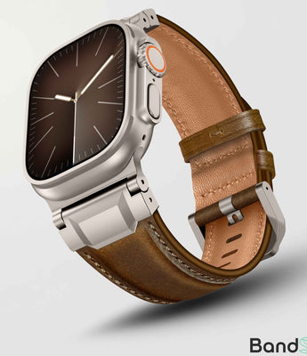 BandStil Apple Watch Lederarmband "Rom" – Ultra & Series 1 - 11 - Bandstil