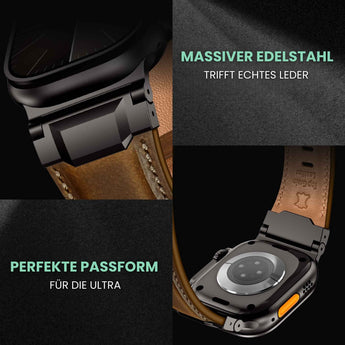 BandStil Apple Watch Lederarmband "Rom" – Ultra & Series 1 - 11 - Bandstil