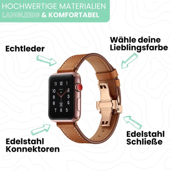 BandStil Apple Watch Lederarmband "Venedig" - Bandstil