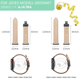 BandStil Apple Watch Lederarmband "Venedig" - Bandstil