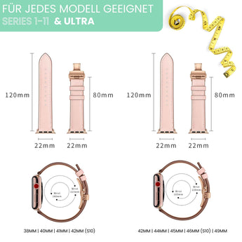 BandStil Apple Watch Lederarmband "Venedig" - Bandstil