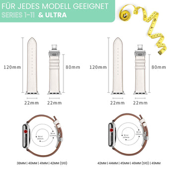 BandStil Apple Watch Lederarmband "Venedig" - Bandstil