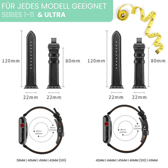 BandStil Apple Watch Lederarmband "Venedig" - Bandstil