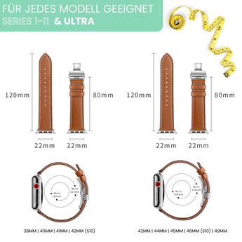 BandStil Apple Watch Lederarmband "Venedig" - Bandstil