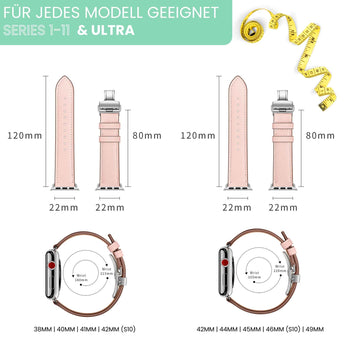 BandStil Apple Watch Lederarmband "Venedig" - Bandstil