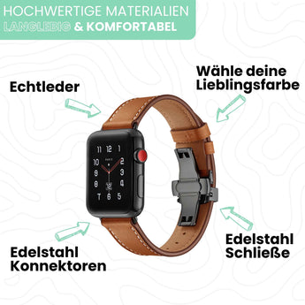 BandStil Apple Watch Lederarmband "Venedig" - Bandstil