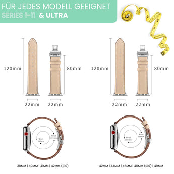 BandStil Apple Watch Lederarmband "Venedig" - Bandstil