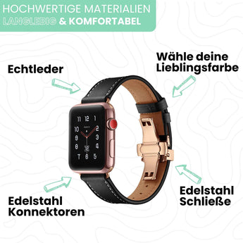 BandStil Apple Watch Lederarmband "Venedig" - Bandstil