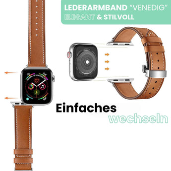 BandStil Apple Watch Lederarmband "Venedig" - Bandstil