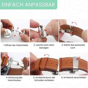 BandStil Apple Watch Lederarmband "Venedig" - Bandstil