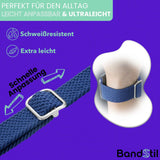 BandStil Apple Watch Nylonarmband "Miami" – Geflochten & Hautfreundlich - Bandstil