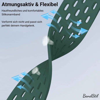 BandStil Apple Watch Silikonarmband "Brisbane" - Bandstil