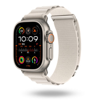 BandStil Apple Watch Stoffarmband „Tampa“ mit Doppelhaken - Schließe - Bandstil
