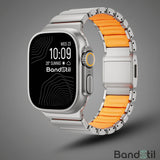 BandStil Apple Watch Titan - Hybrid Gliederarmband "Porto" mit Magnetverschluss - Bandstil