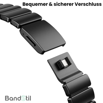 BandStil Apple Watch Titan - Hybrid Gliederarmband "Porto" mit Magnetverschluss - Bandstil