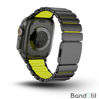 BandStil Apple Watch Titan - Hybrid Gliederarmband "Porto" mit Magnetverschluss - Bandstil