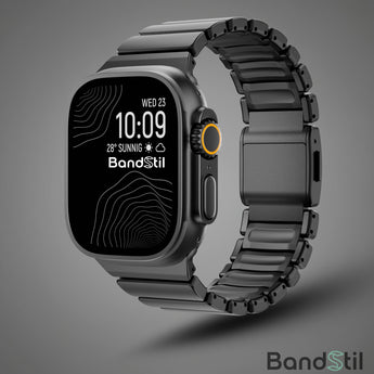 BandStil Apple Watch Titan - Hybrid Gliederarmband "Porto" mit Magnetverschluss - Bandstil