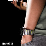 BandStil Apple Watch Titan - Hybrid Gliederarmband "Porto" mit Magnetverschluss - Bandstil
