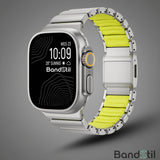 BandStil Apple Watch Titan - Hybrid Gliederarmband "Porto" mit Magnetverschluss - Bandstil