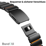 BandStil Apple Watch Titan - Hybrid Gliederarmband "Porto" mit Magnetverschluss - Bandstil