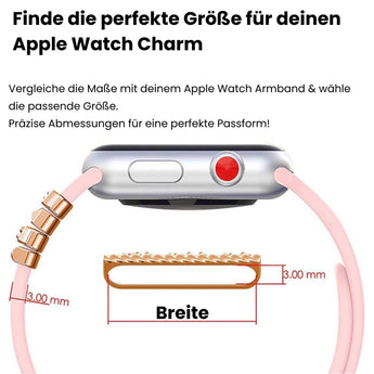 Personalisierter Apple Watch Charm – Gravur mit Name oder Symbol - Bandstil