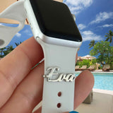 Personalisierter Apple Watch Charm – Gravur mit Name oder Symbol - Bandstil